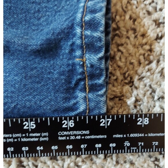 Vintage Levis 550 Jeans Womens 16 Short Blue Denim Relaxed Fit Tapered Leg Dark - Picture 8 of 8